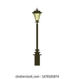 
Street light in white backgraund. vintage. vector.