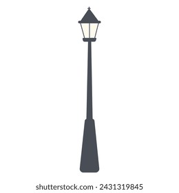 Street lighting. Flat vector icon