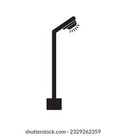 street lighting icon logo vector design template