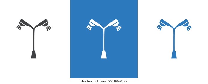Straßenbeleuchtung Symbol dünne Linie Illustration