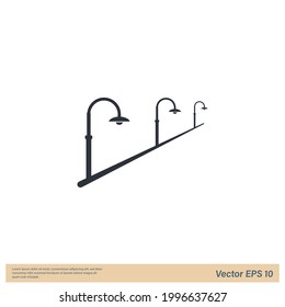  Street lights icon vector illustration simple design element