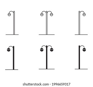 Street lights Icon vector illustration symbol graphic of Highway