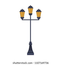 Street lights isolated