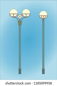 STREET LIGHTS IN THE VECTOR 
