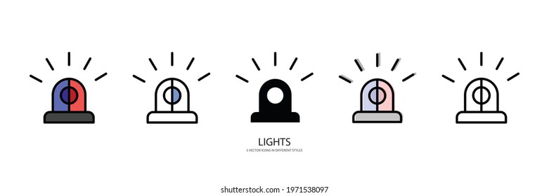 street lights vector type icon