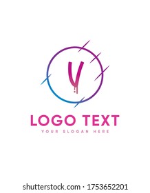 Street line style letter type V logo template, Vector logo for business and company identity 