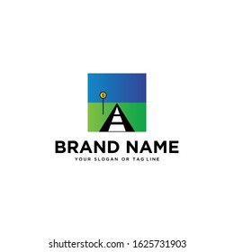 street logo design vector template