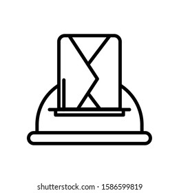 street mailbox postal service icon vector illustration design