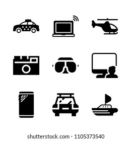 street, male, luxury and digital icons in Technology vector set. Graphics for web and design