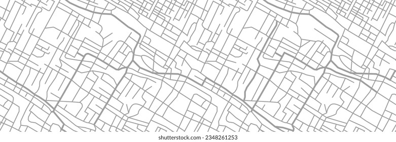 street map of city, seamless map pattern of road. vector illustration