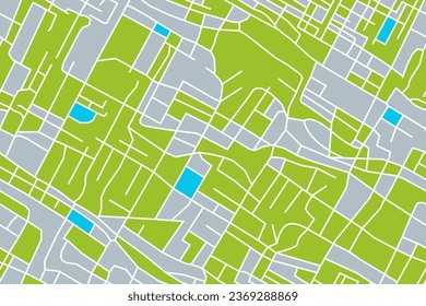 street map of city, seamless map pattern of road. vector illustration
