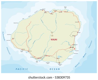 582 Map kauai Images, Stock Photos & Vectors | Shutterstock