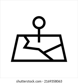 Street map place vector icon symbol design