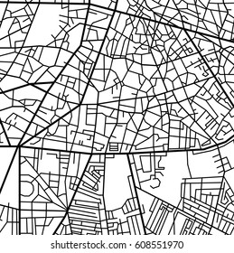 Street map texture, vector