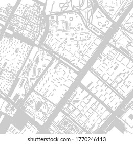 Street map of town background in gray.  Street map of town for your web site design, logo, app, UI. Stock vector.  EPS10.