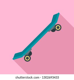 Street modern skateboard icon. Flat illustration of street modern skateboard vector icon for web design
