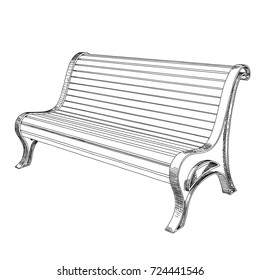 Curved Wooden Bench Stock Vectors Images Vector Art Shutterstock
