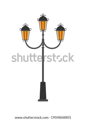 Similar – Image, Stock Photo White with lamp Town