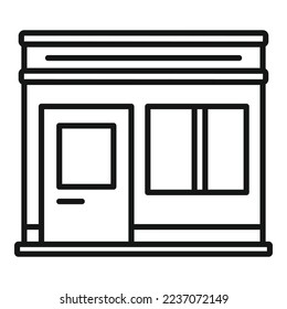 Street restaurant icon outline vector. Food cafe. Fast cook