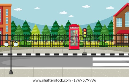 Similar – Image, Stock Photo red telephone box in England London