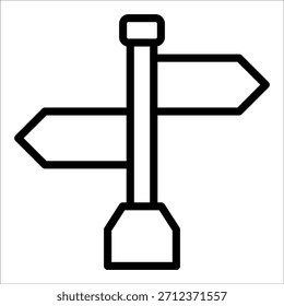 Street Sign Icon Element For Design
