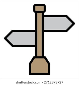 Street Sign Icon Element For Design