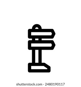street sign icon line style