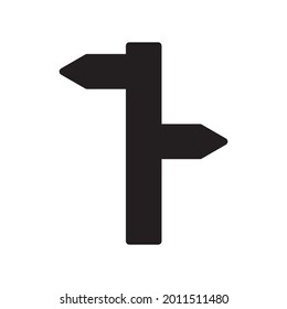 Icono de signo de calle vector de estilo sólido para tu web, diseño de interfaz de usuario de logotipo de aplicación móvil