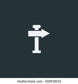 Street Sign icon in trendy flat style background, image jpg, vector eps, flat web, material icon, UI illustration