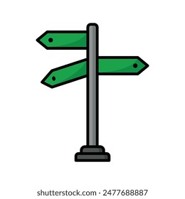 street sign icon vector design template simple and clean