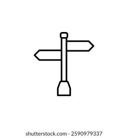 Street sign icon vector design template