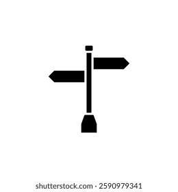 Street sign icon vector design template