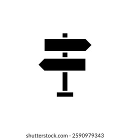 Street sign icon vector design template