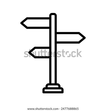 street sign icon vector design template simple and clean