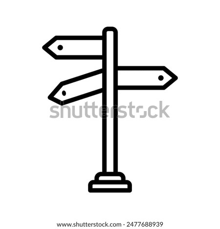 street sign icon vector design template simple and clean