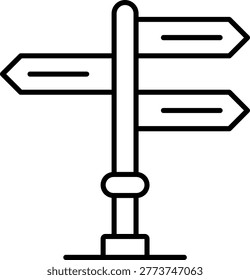 Street Sign Icon Vector Element line icon design vector icons