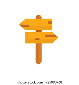 Street sign icon vector. Street sign flat style design