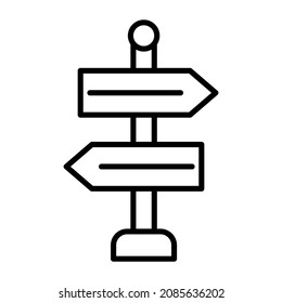 Imagen vectorial de icono de signo de calle. También se puede usar para aplicaciones web, aplicaciones móviles y medios impresos.