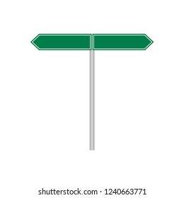 Street sign with place for text. Road signs. Vector illustration