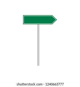 Street sign with place for text. Road signs. Vector illustration