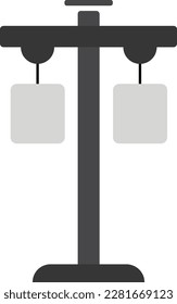 Street Sign Pole Vector Flat Illustration