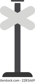 Street Sign Pole Vector Flat Illustration