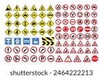 street sign road mark traffic sign vector illustration