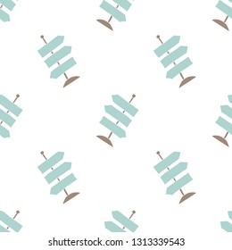 street sign seamless pattern illustration vector