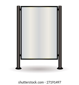 Street sign with space to add your own advert of text in blank space