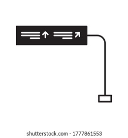 vector de signo de calle. modificable. icono de la autopista. ilustración vectorial