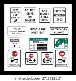 street sign warning sign vector