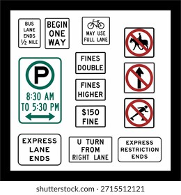 street sign warning sign vector