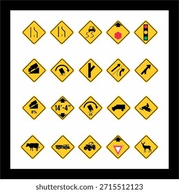 street sign warning sign vector