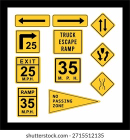 street sign warning sign vector